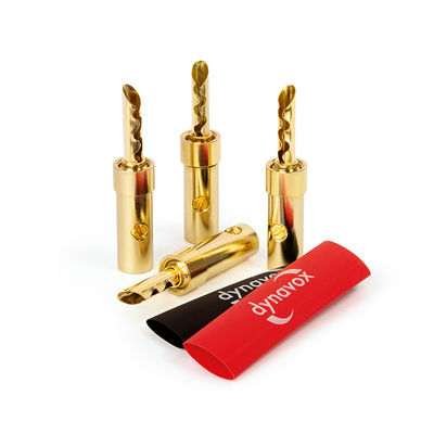 Perfect Sound Bananenhohlstecker 4er-Set Inkl. Schrumpfschlauch